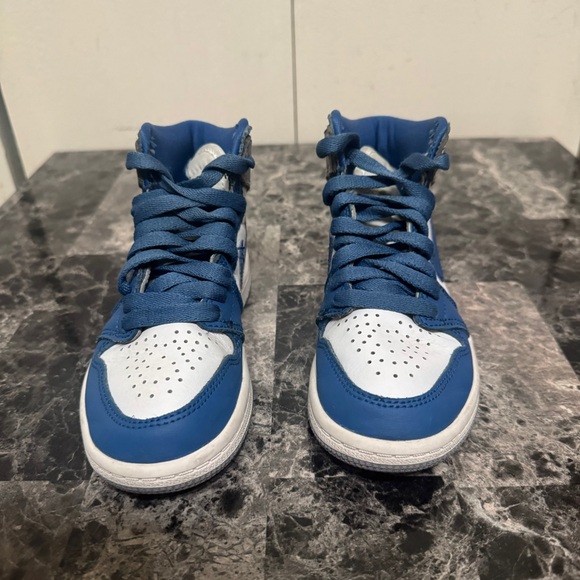 Nike Jordan 1 Retro High OG True Blue Shoes Boys 11 C FD1437-410 Sneakers Kids - Picture 15 of 15